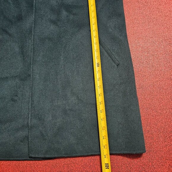 Kinross Womens Rib Sleeve Sweater Coat XL Wool & Cashmere Teal Open Front - Picture 11 of 11